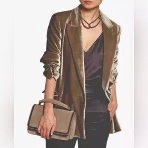 Brunello Cucinelli Velveteen Silk-Blend Blazer NWT Size 40 - MSRP $5599